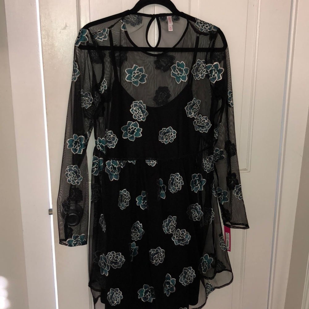 Mesh Embroidered Dress